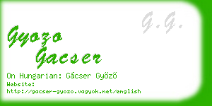 gyozo gacser business card