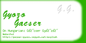 gyozo gacser business card